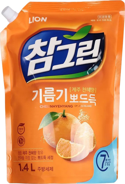 Изображение товара Средство для мытья посуды Lion Chamgreen Cheonhyehyang Refill (1.4л)