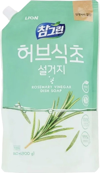 Изображение товара Средство для мытья посуды Lion Chamgreen Herb Refill (860мл)