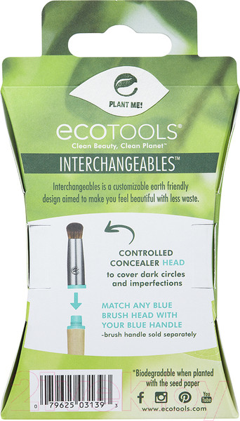 Изображение товара Сменная насадка для кисти Ecotools Interchangeables Controlled Concealer Head ET3139