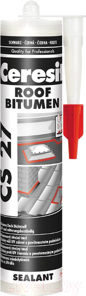 Изображение товара Герметик битумный Ceresit CS 27 (280мл, черный)