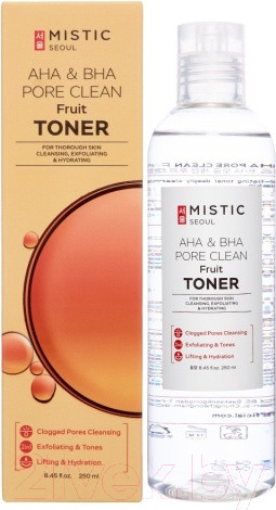 Изображение товара Тонер для лица Mistic AHA & BHA Pore Clean Fruit Toner Очищающий (250мл)