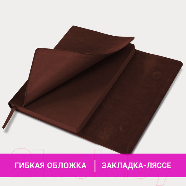 Изображение товара Ежедневник Brauberg Magnetic X / 113280 (коричневый)