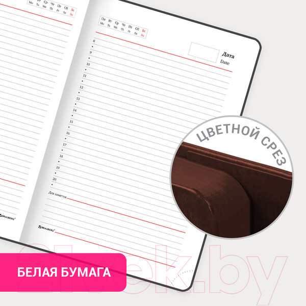 Изображение товара Ежедневник Brauberg Magnetic X / 113280 (коричневый)