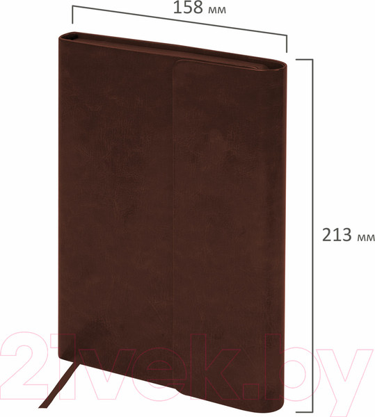 Изображение товара Ежедневник Brauberg Magnetic X / 113280 (коричневый)