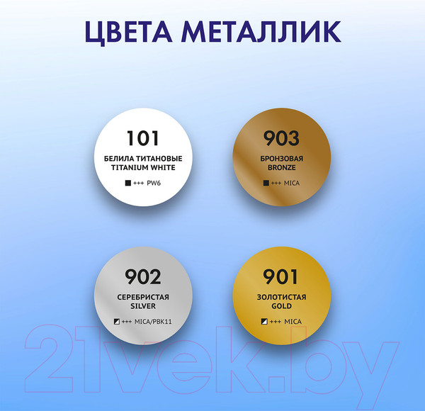 Изображение товара Акриловые краски Brauberg Art. Флюид Арт Pouring Paint / 192239 (4цв)