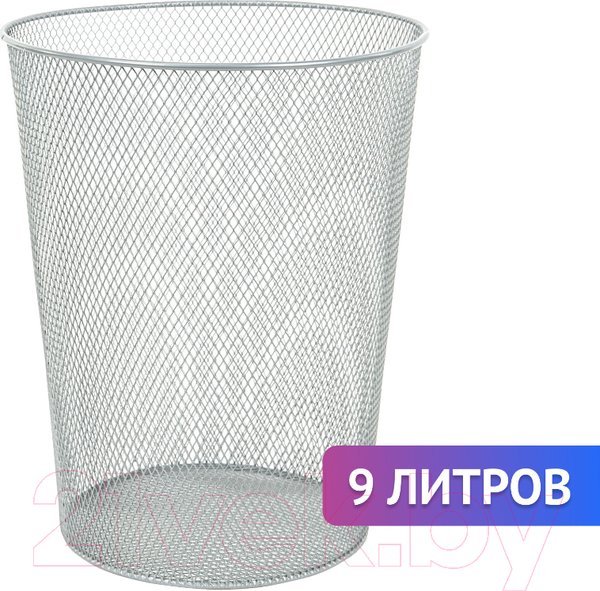 Изображение товара Корзина для бумаг Brauberg Germanium / 231959 (серебристый)