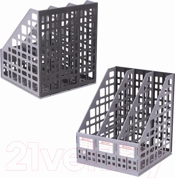 Изображение товара Лоток для бумаг Brauberg Maxi Plus / 237014 (серый)