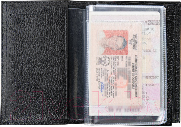 Изображение товара Обложка для автодокументов Brauberg Documents / 238193 (черный)