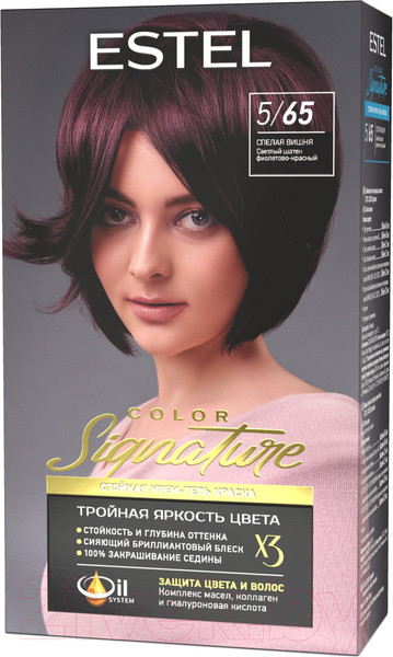 Изображение товара Крем-краска для волос Estel Color Signature 5/65 (спелая вишня)