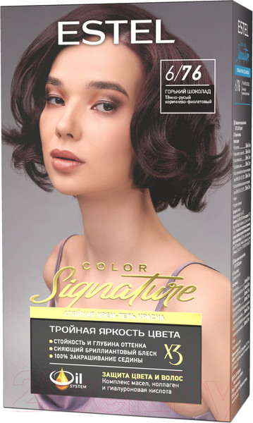 Изображение товара Крем-краска для волос Estel Color Signature 6/76 (горький шоколад)