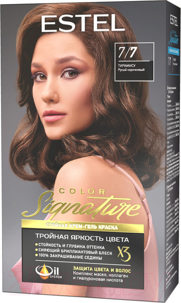 Изображение товара Крем-краска для волос Estel Color Signature 7/7 (тирамису)