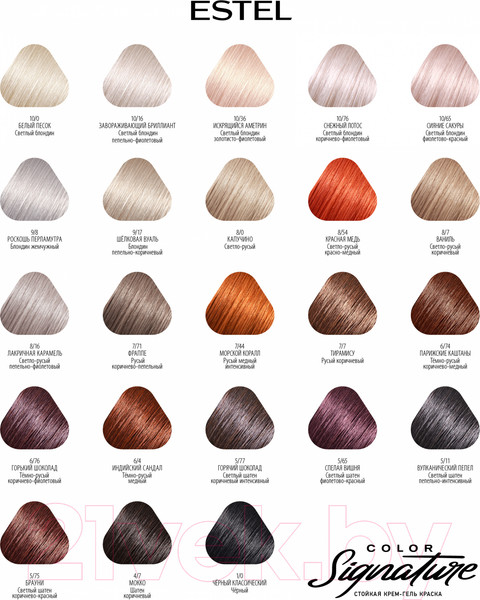 Изображение товара Крем-краска для волос Estel Color Signature 7/7 (тирамису)