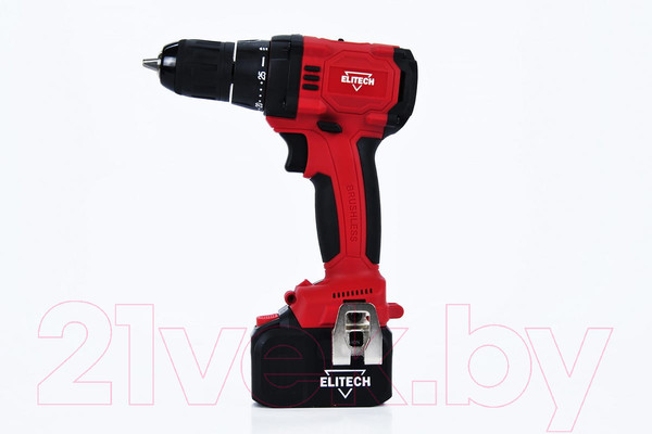 Изображение товара Аккумуляторная дрель-шуруповерт Elitech ДА 12БЛ2 (Е2201.001.02)