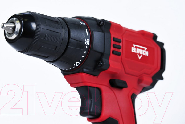 Изображение товара Аккумуляторная дрель-шуруповерт Elitech ДА 12БЛ2 (Е2201.001.02)