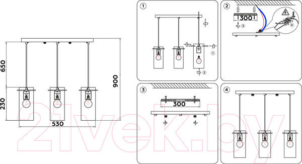 Изображение товара Люстра Ambrella Traditional / TR3590