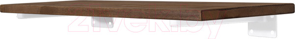 Изображение товара Полка Millwood Настенная с кронштейном 70x20 (дуб темный/белый)