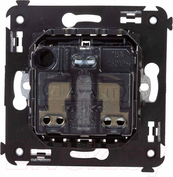 Изображение товара Розетка DKC Avanti 2P+E / 4412003 (черный матовый)