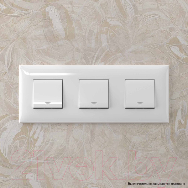 Изображение товара Рамка для выключателей и розеток DKC Avanti / 4400906 (белое облако)