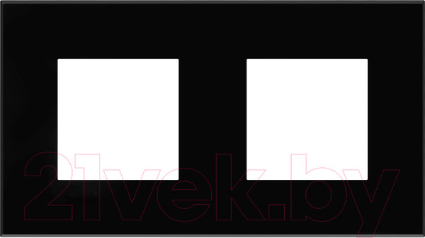 Изображение товара Рамка для выключателей и розеток DKC Avanti / 4402904 (черный квадрат)