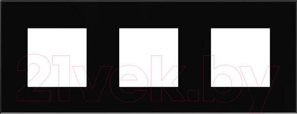 Изображение товара Рамка для выключателей и розеток DKC Avanti / 4402906 (черный квадрат)