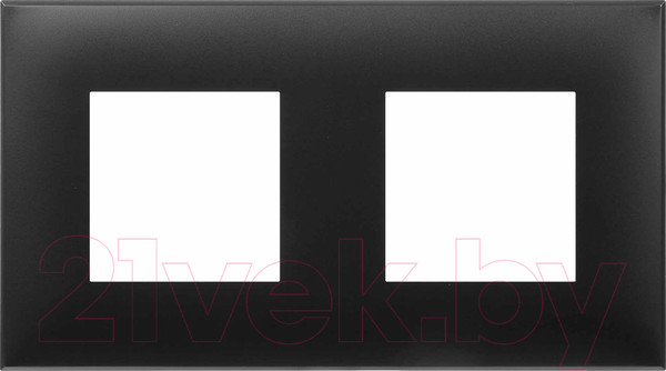 Изображение товара Рамка для выключателей и розеток DKC Avanti / 4412904 (черный матовый)