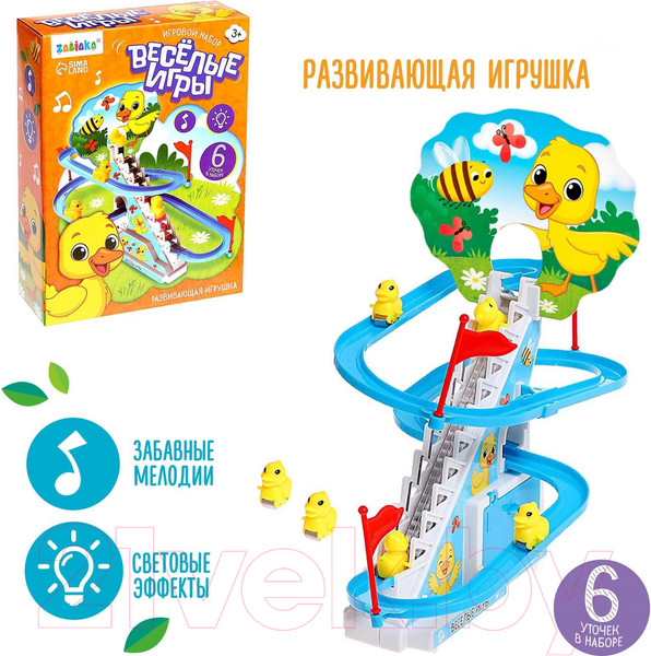 Изображение товара Развивающий игровой набор Zabiaka Уточки на лесенке / 9418734