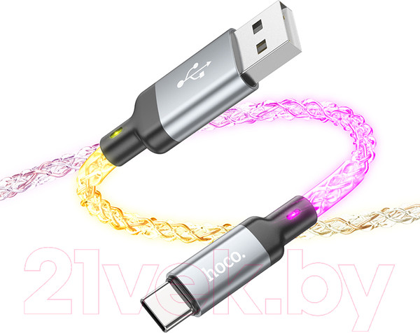 Изображение товара Кабель Hoco U112 Type-C (1м, серый)