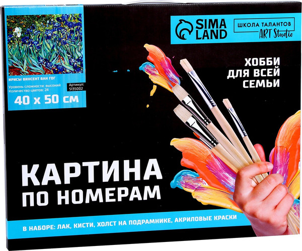 Изображение товара Картина по номерам Школа талантов Ирисы / 5135002