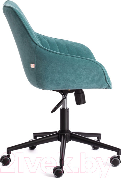 Изображение товара Кресло офисное Tetchair Dublin велюр Clermon (бирюзовый 140)