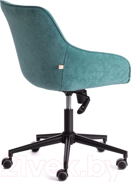 Изображение товара Кресло офисное Tetchair Dublin велюр Clermon (бирюзовый 140)