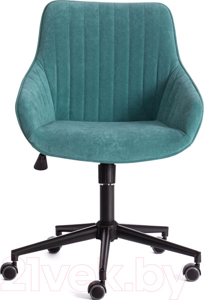Изображение товара Кресло офисное Tetchair Dublin велюр Clermon (бирюзовый 140)