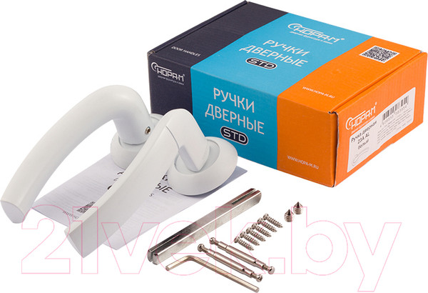 Изображение товара Ручка дверная Нора-М AL 23А (белый)