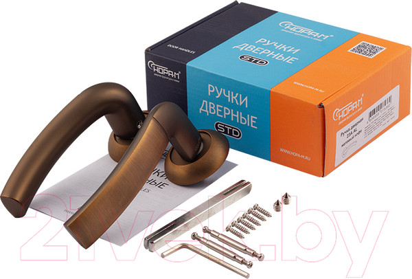 Изображение товара Ручка дверная Нора-М AL 23А (матовый кофе)