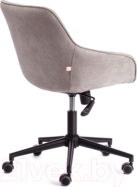 Изображение товара Кресло офисное Tetchair Dublin велюр Clermon (светло-серый 60)