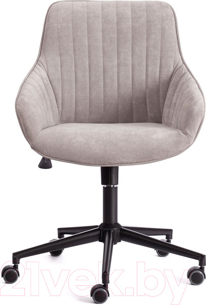 Изображение товара Кресло офисное Tetchair Dublin велюр Clermon (светло-серый 60)