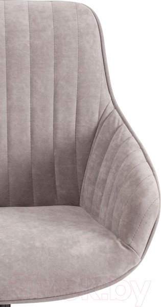 Изображение товара Кресло офисное Tetchair Dublin велюр Clermon (светло-серый 60)