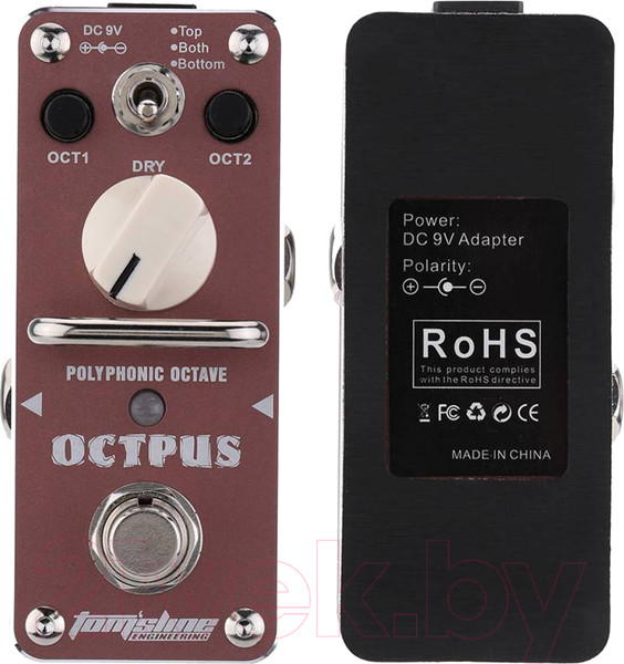 Изображение товара Педаль электрогитарная Tomsline Octpus Polyphonic Octave / AOS-3