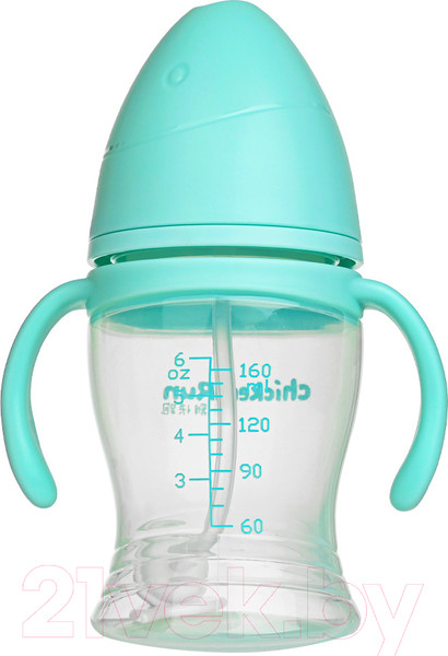Изображение товара Бутылочка для кормления Pituso Антиколики. Широкое горло с ручками / 99000 (160мл, голубой)