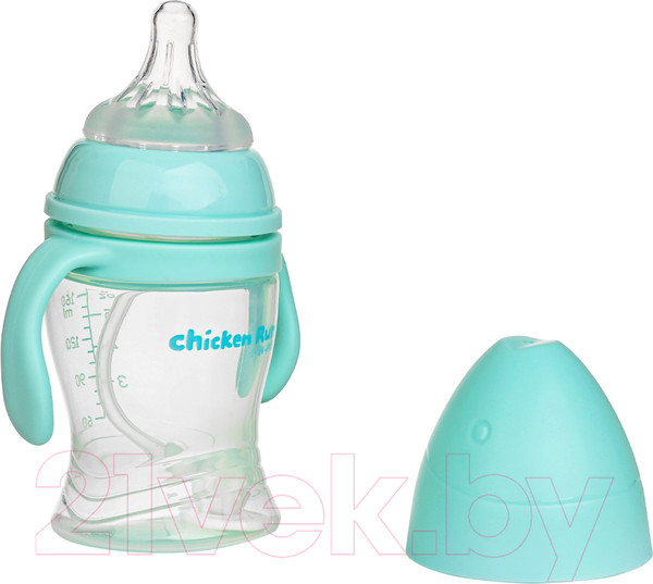 Изображение товара Бутылочка для кормления Pituso Антиколики. Широкое горло с ручками / 99000 (160мл, голубой)