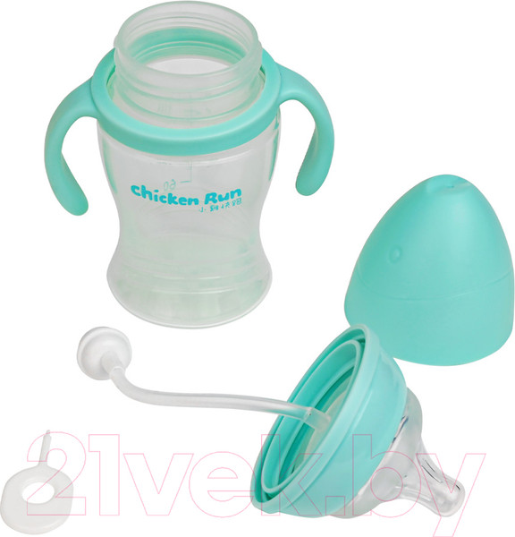 Изображение товара Бутылочка для кормления Pituso Антиколики. Широкое горло с ручками / 99000 (160мл, голубой)