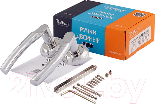 Изображение товара Ручка дверная Нора-М AL 99А (хром)