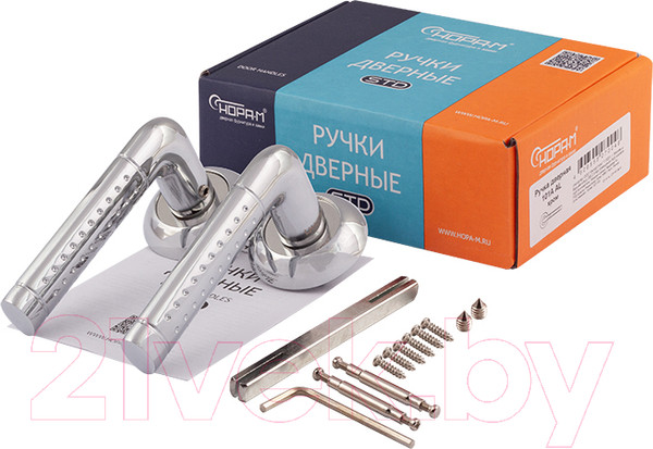 Изображение товара Ручка дверная Нора-М AL 100А (хром)