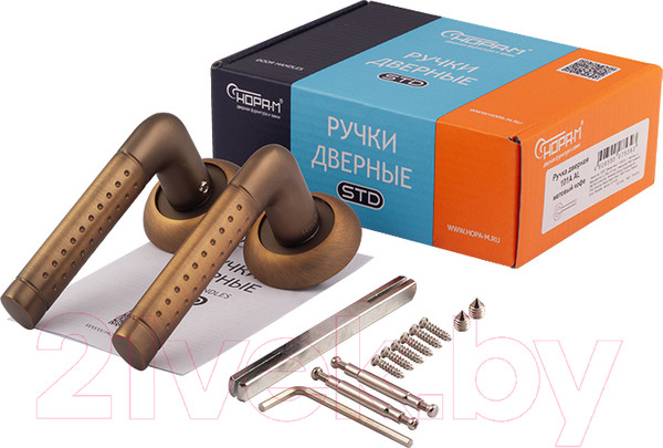 Изображение товара Ручка дверная Нора-М AL 101А (матовый кофе)