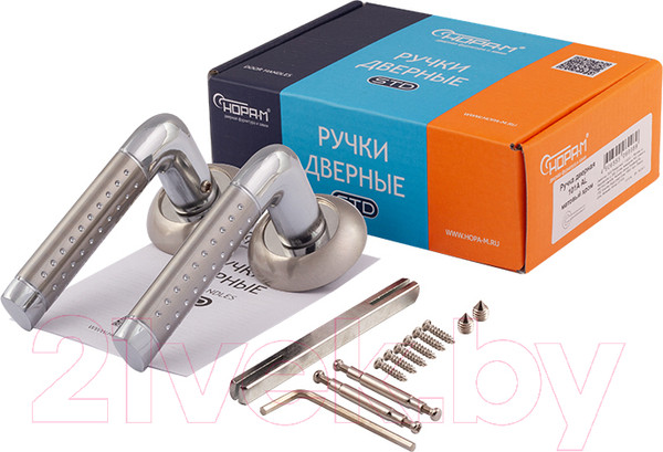 Изображение товара Ручка дверная Нора-М AL 101А (матовый никель)