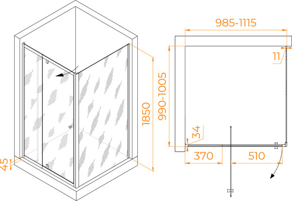 Изображение товара Душевой уголок RGW PA-32 / 41083200-011