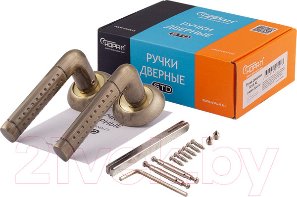 Изображение товара Ручка дверная Нора-М AL 101А (старая бронза)