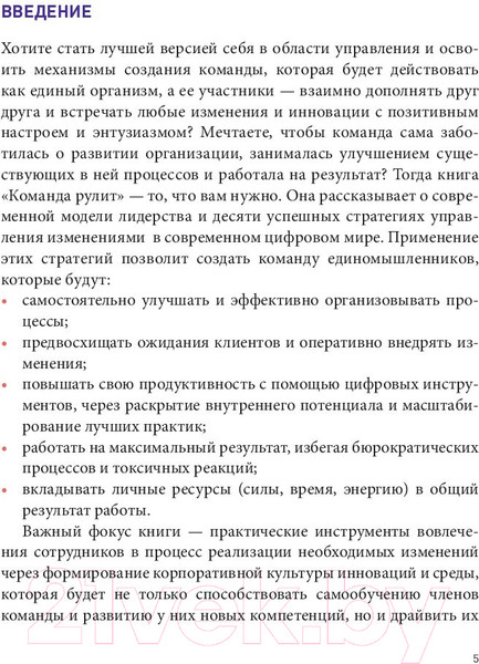 Изображение товара Книга Альпина Команда рулит. Управление изменениями в цифровой среде (Набок О.)