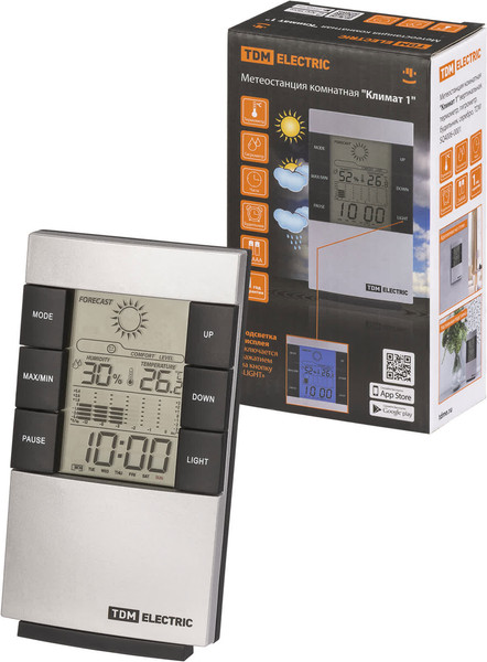Изображение товара Метеостанция цифровая TDM Климат 1 / SQ4006-0001 (серебристый)
