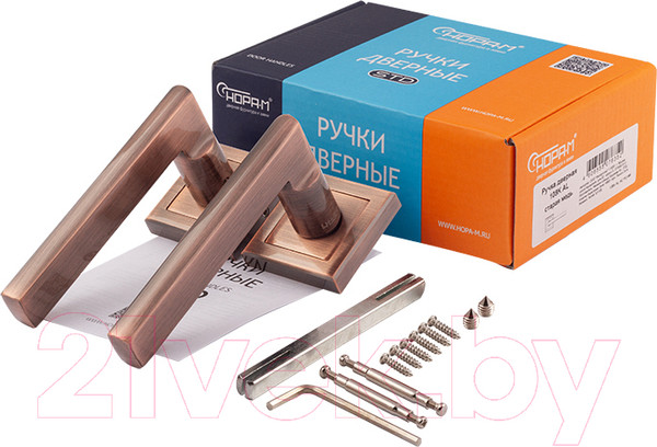 Изображение товара Ручка дверная Нора-М AL 108К (старая медь)