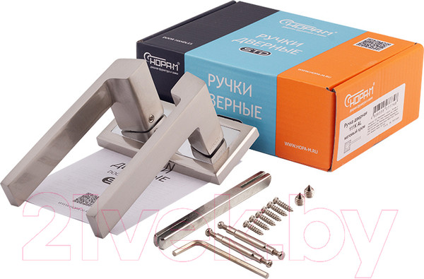 Изображение товара Ручка дверная Нора-М 111К AL (матовый никель)